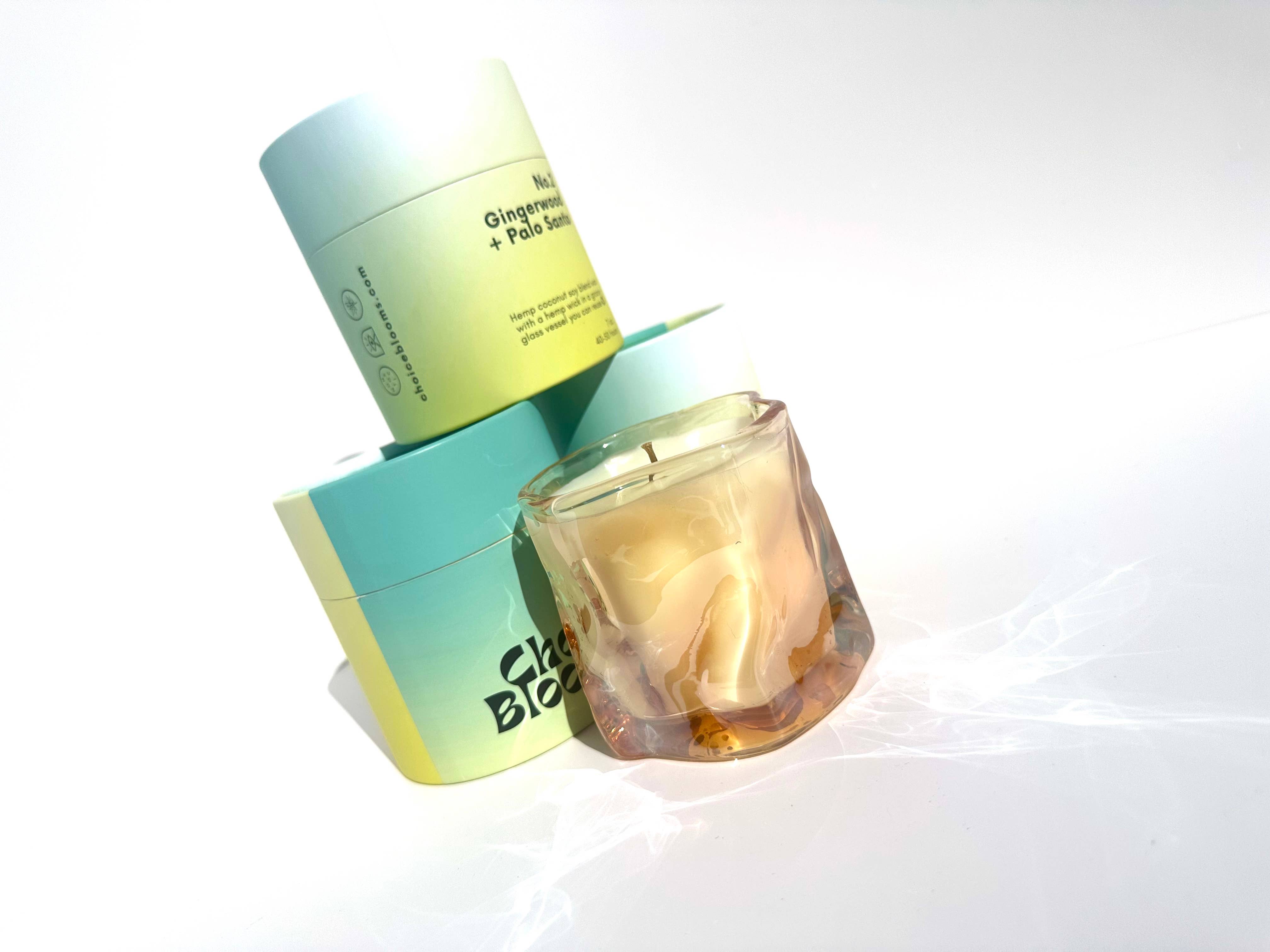 Choice Blooms - Wholesale Jar/Filled Candle - 7.2oz. No. 2 Gingerwood + Palo Santo Candle3