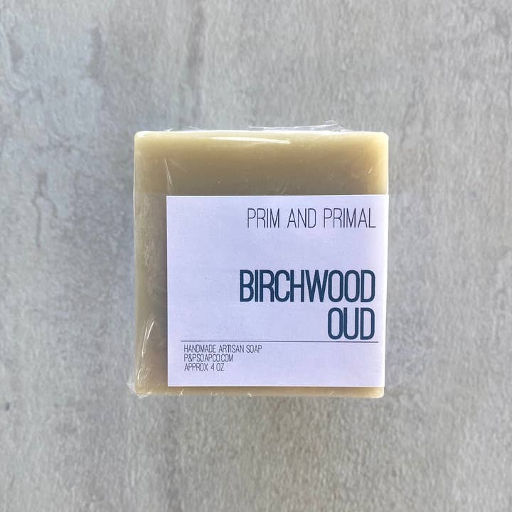 pandpsoapco - Wholesale Bar Soap - Birchwood Oud - Handmade Soap 4oz5