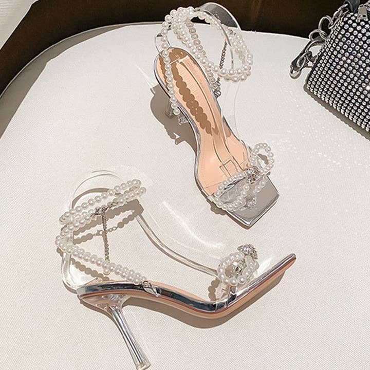 BOW AND SQUARE TOE HEELS SANDALS_CWSHH0029 for wholesale by ACCITY