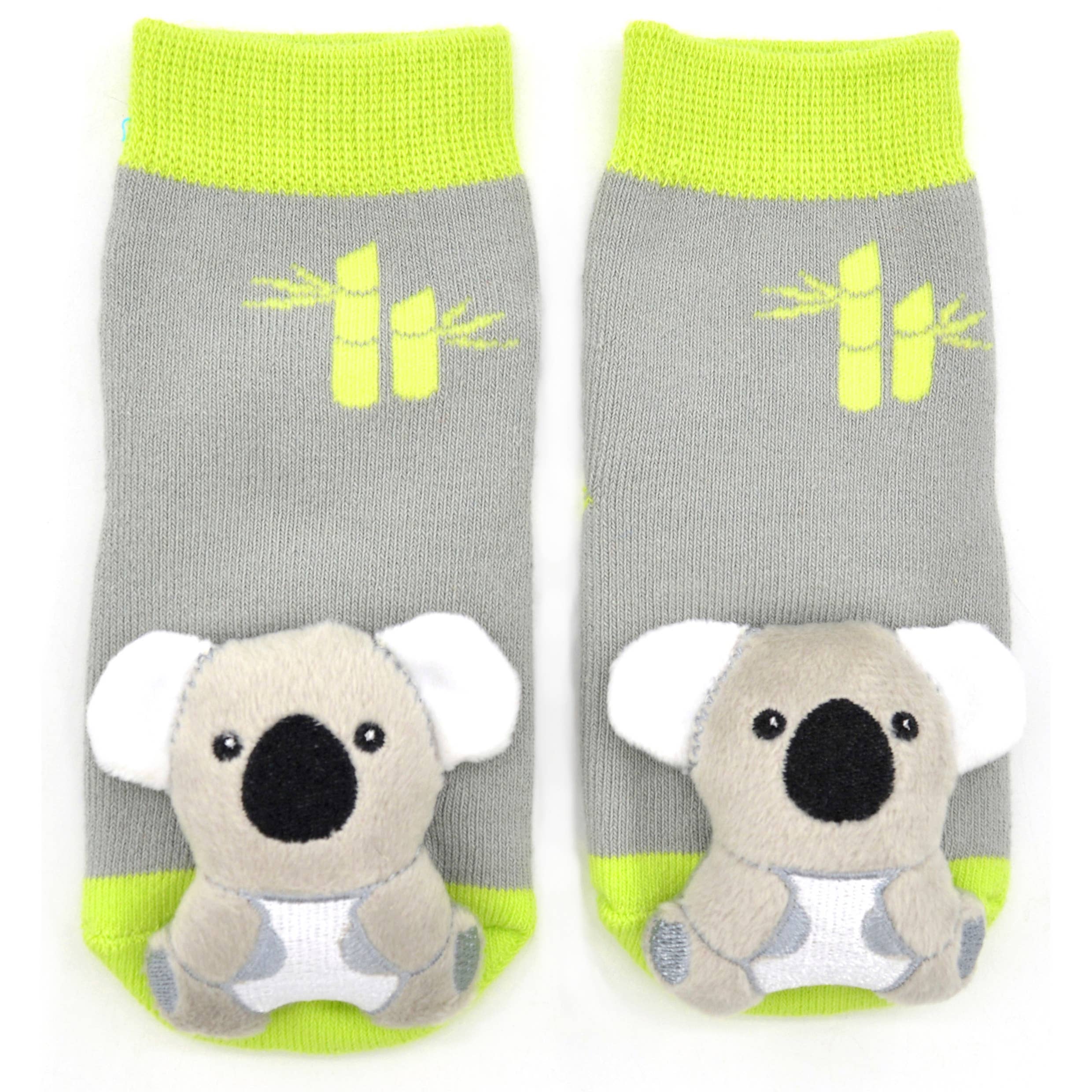 Kute Koala Boogie Toes - Baby Rattle Socks