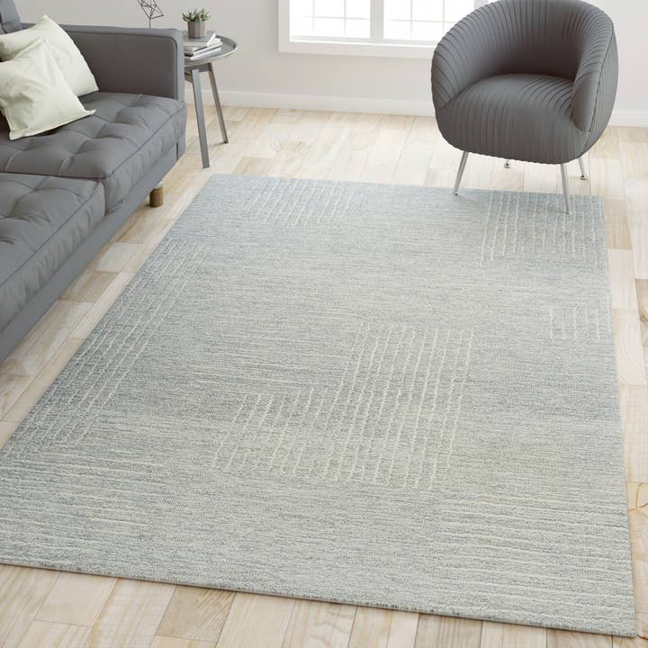 LR Home - Wholesale Area Rug - Geometric Contemporary Hand-Tufted Area Rug7