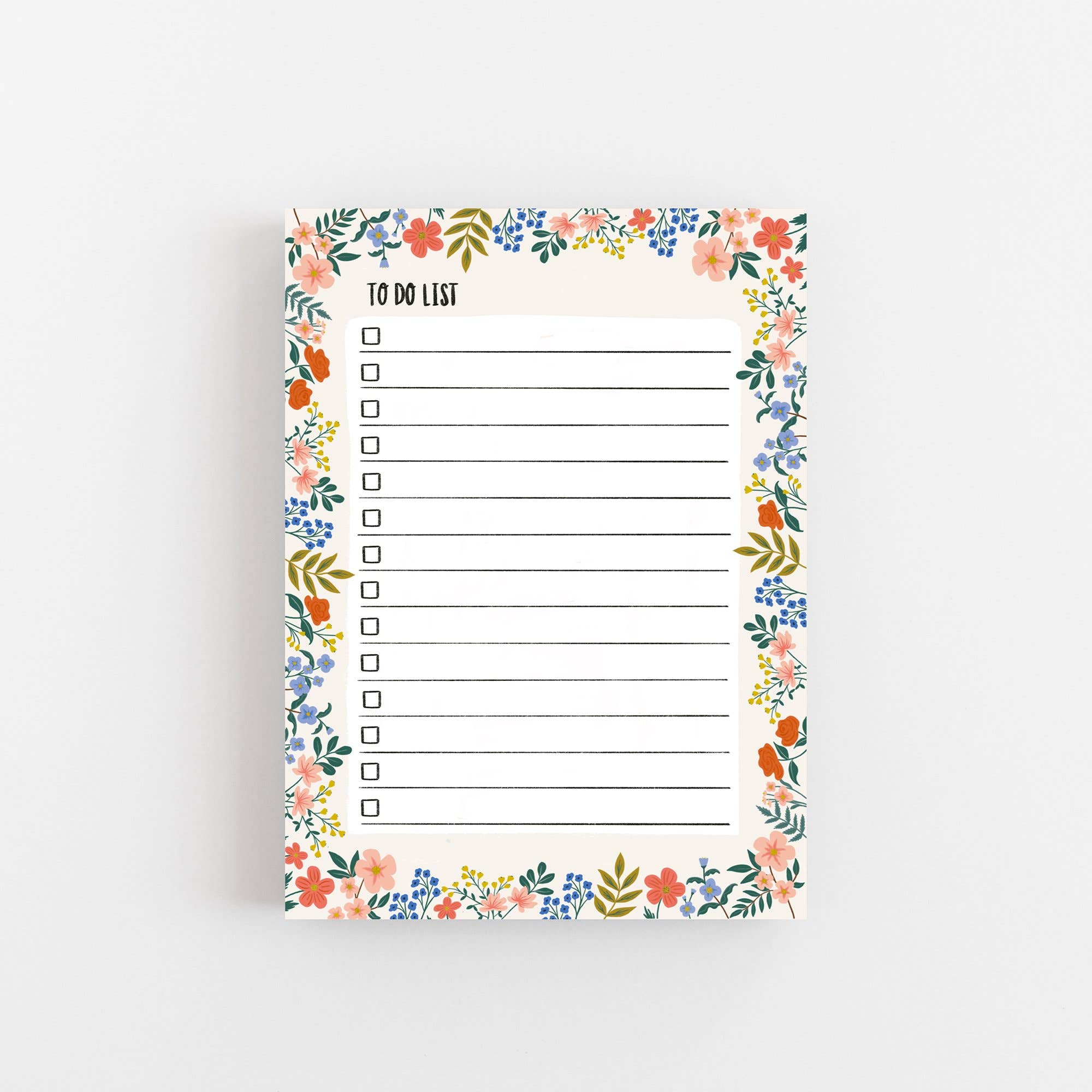 Lomond Paper Co – wholesale Notepad – FLORAL To Do List - Notepad6