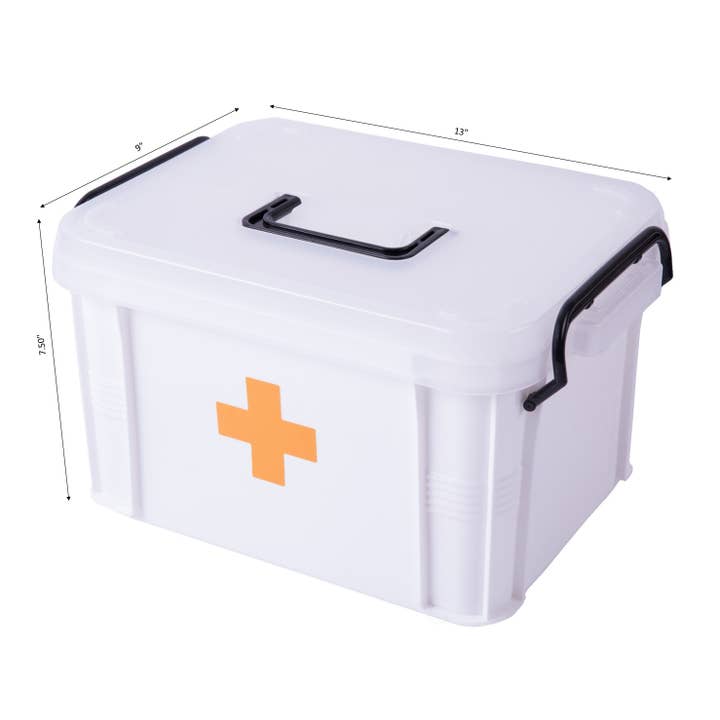 Quickway Imports - Wholesale First Aid Kit - White Empty Medical Box, First Aid Kit Storage4