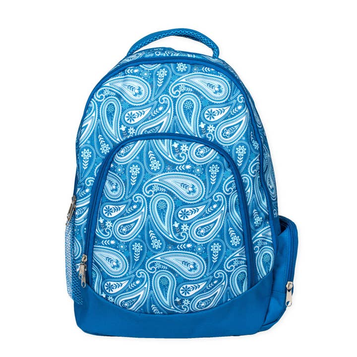 Blue Paisley Backpack for wholesale by Magnolia