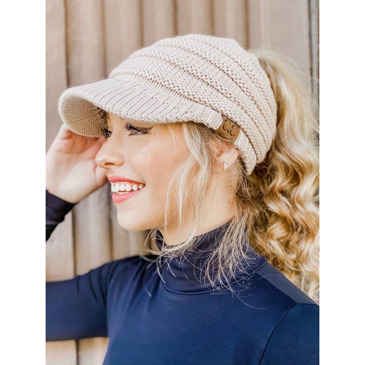 C.C Beanie – wholesale Beanie – Women's – Knit Beanie Tail CC Cap MB1311