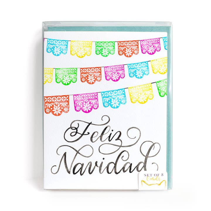 Feliz Navidad Cards, Set of 8 for wholesale by CharmCat