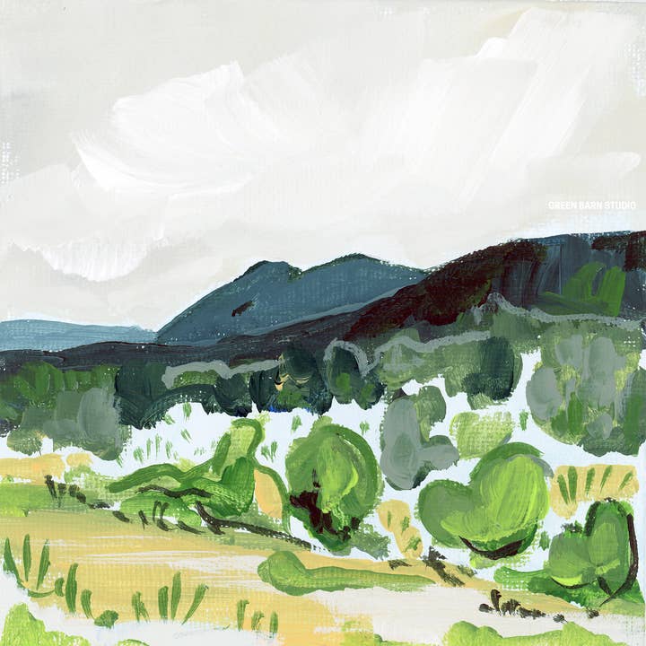 Green Barn Studio - Wholesale Painting/Drawing - Mountain View, Original Painting1