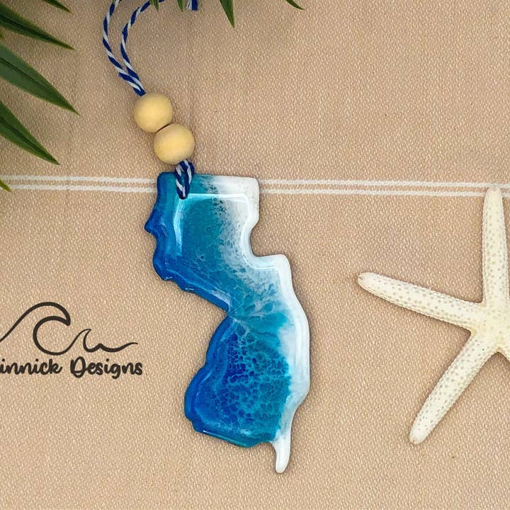 NMinnick Designs - Wholesale Ornament - New Jersey Beach Ornament3