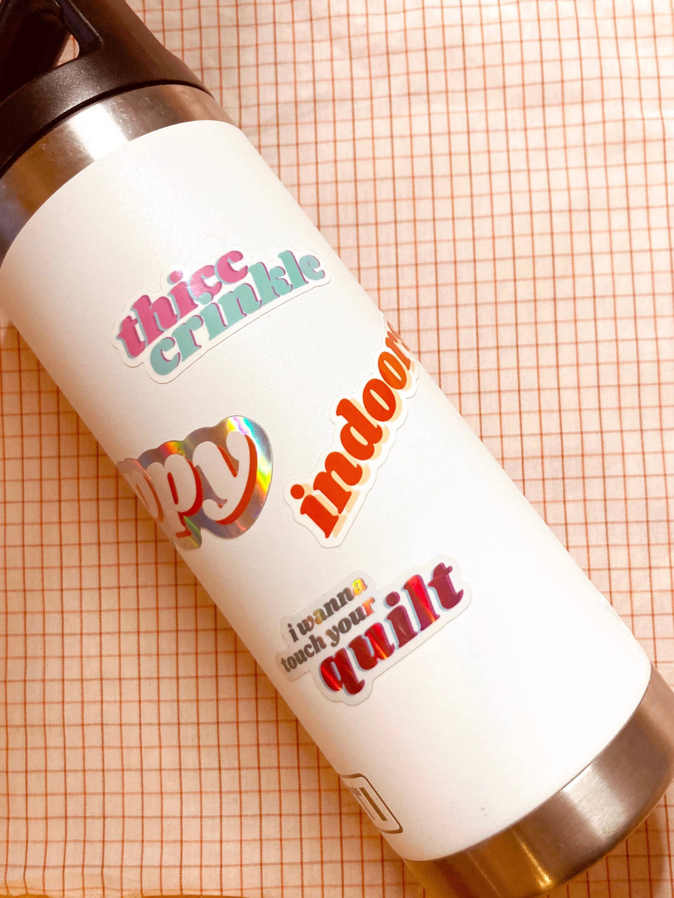 Feral Notions - Wholesale Sticker - Bobbin Chicken Champion Sewing And Quilting Vinyl Sticker5