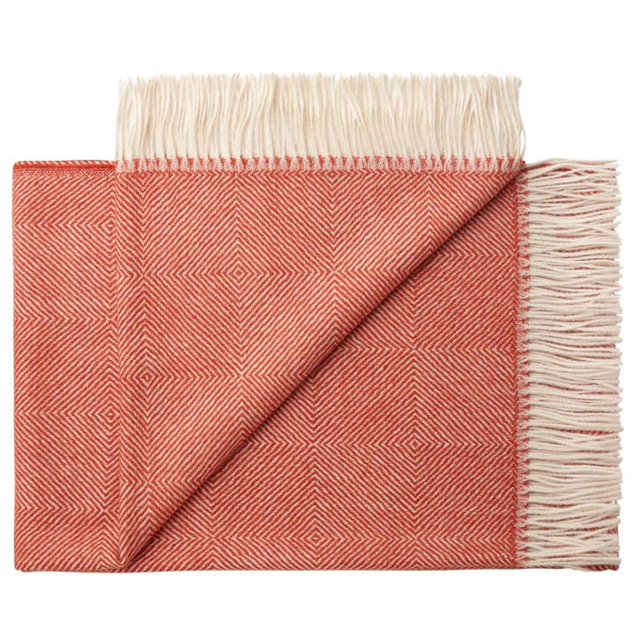 Color 0707 Diamond Pattern Alpaca Baby Blanket for wholesale by Henry d'Elkin