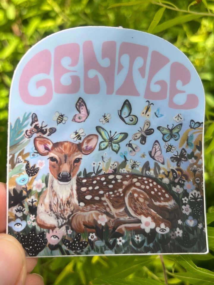 Pegatina de Ciervo Gentil para venta al por mayor de Wonderlust Botanicals