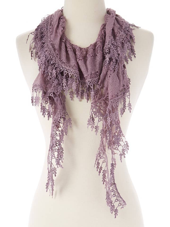 Elastic Lace Scarf(SP70DP) for wholesale by J & X
