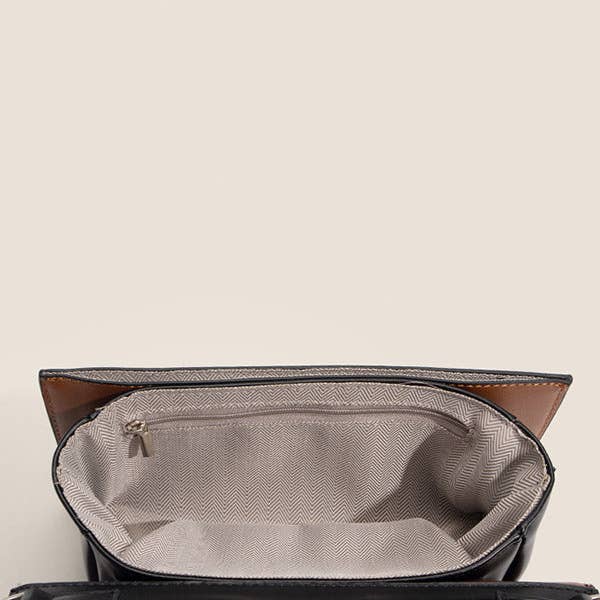 BLACK Asymmetric Geometric Split-Joint Bags Crossbody Bags Handbags for wholesale on Faire5