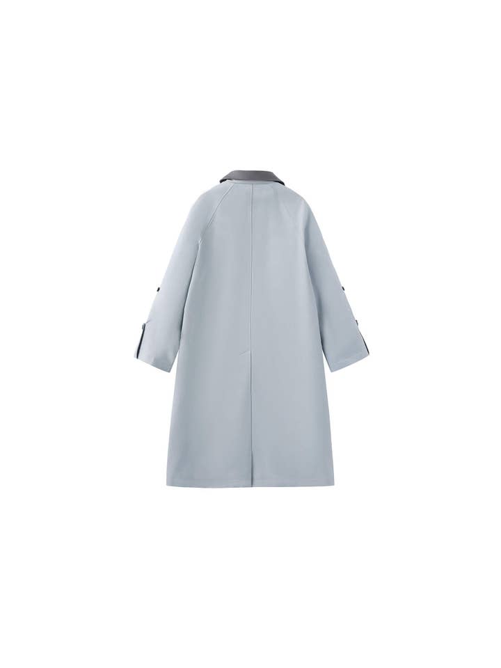 CUBIC - Wholesale Trench Coat - Women's - Color-Blocked Collar Long Trench Coat20