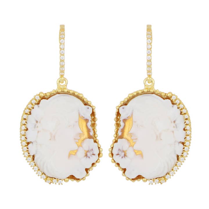 Cameo earrings - Helen for wholesale by Nivy