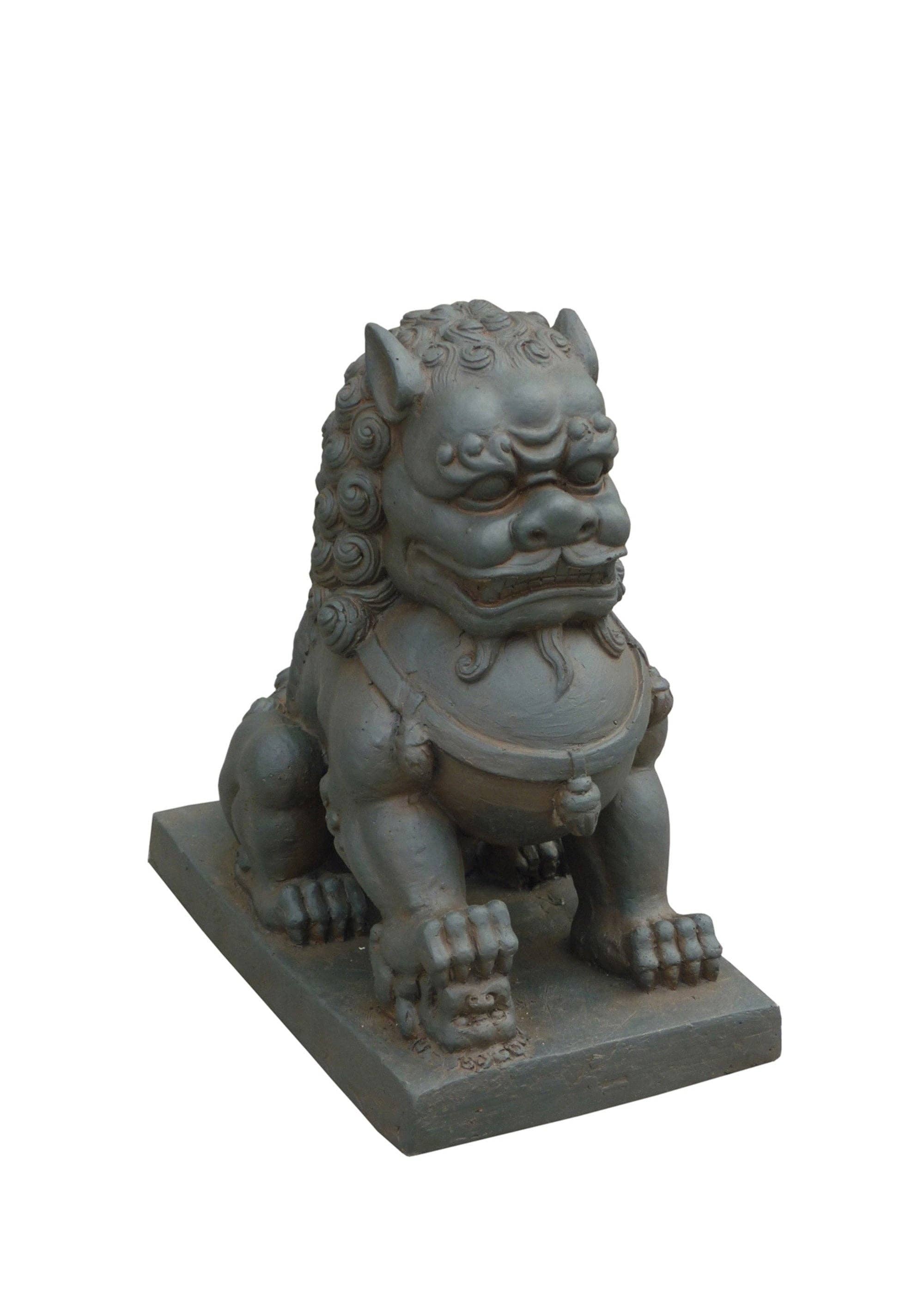Hi-Line Gift Ltd. - Vente Sculpture - Foo Dog - Patte gauche sur balle1