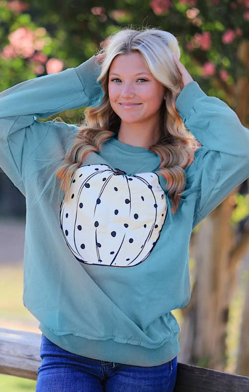 Miss Sparkling - Wholesale Graphic Sweatshirt - Women's - Pumpkin sweatshirt2