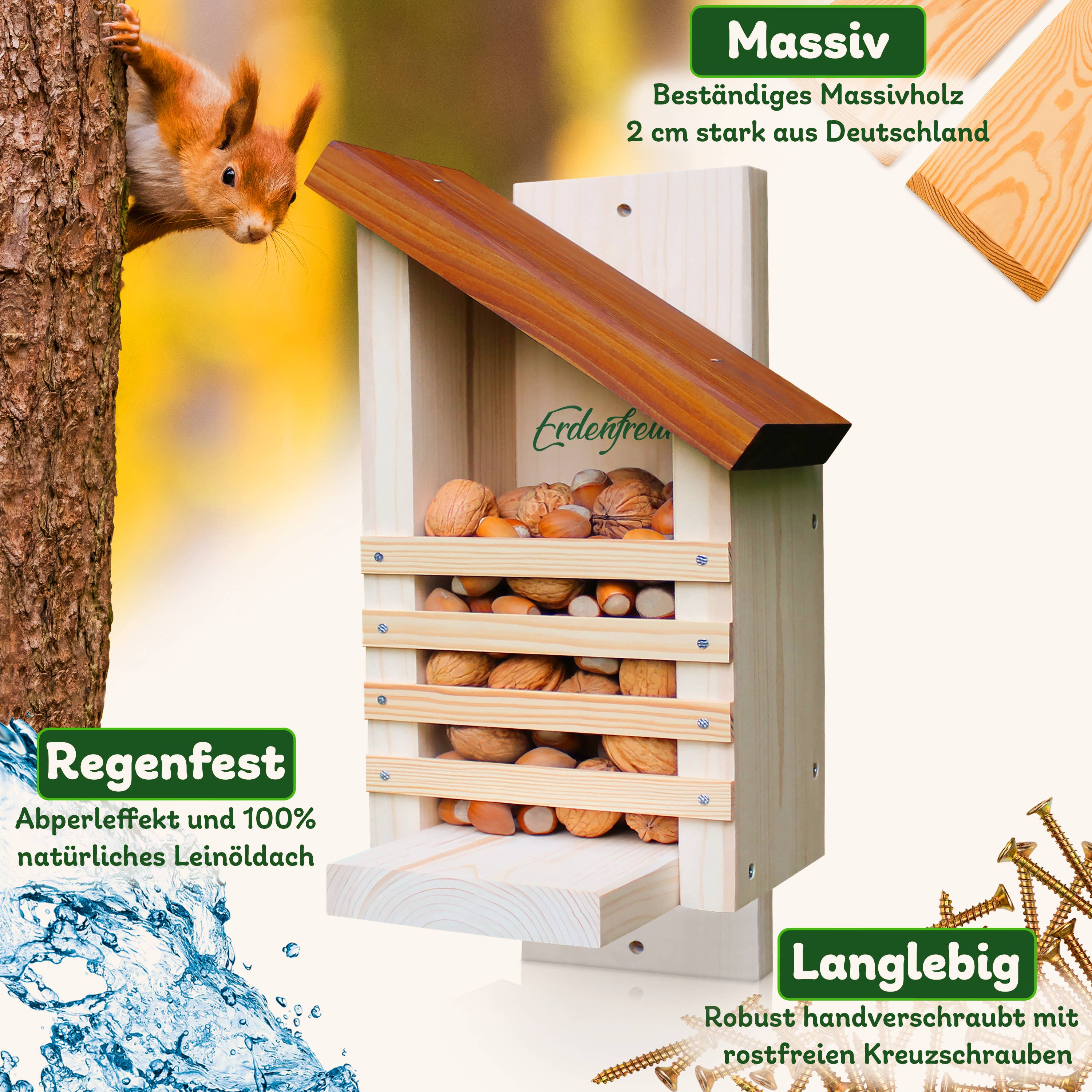 Erdenfreund - Wholesale Bird Feeder - ERDENFREUND® Squirrel Feeder1