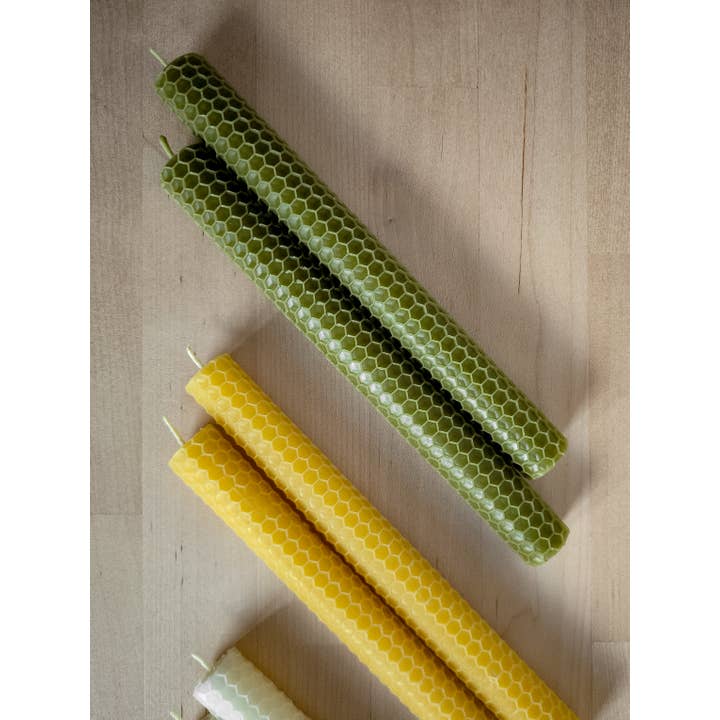 korys - Wholesale Tapered Candle/Candlestick - Honeycomb rolled beeswax taper candles