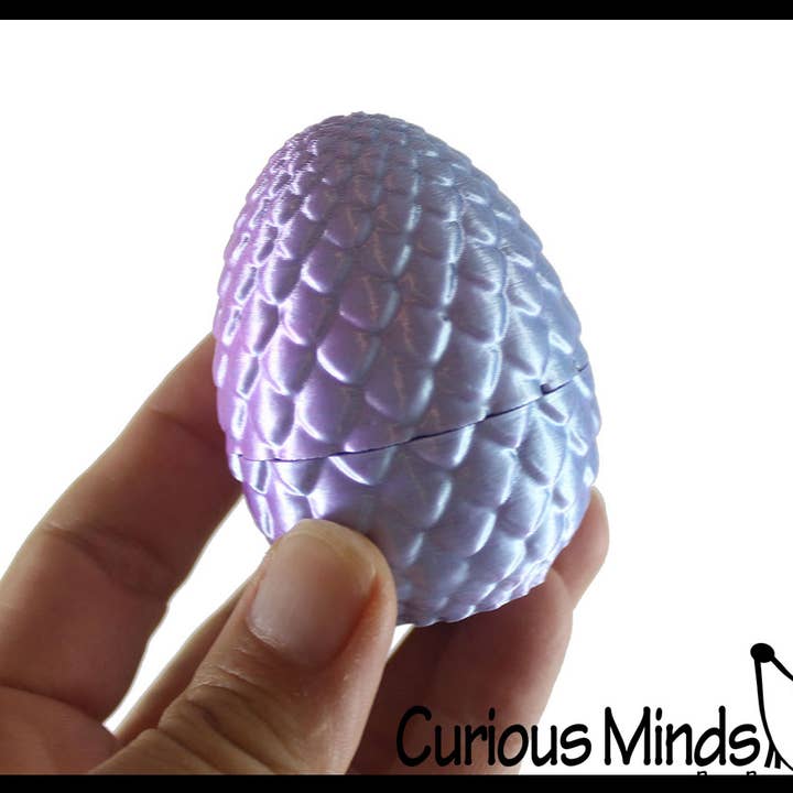 Curious Minds Toys - Wholesale Fidget toy – Kids - 1 Mini 3D Printed Dragon in Egg Wiggle Articulated Jointed M4