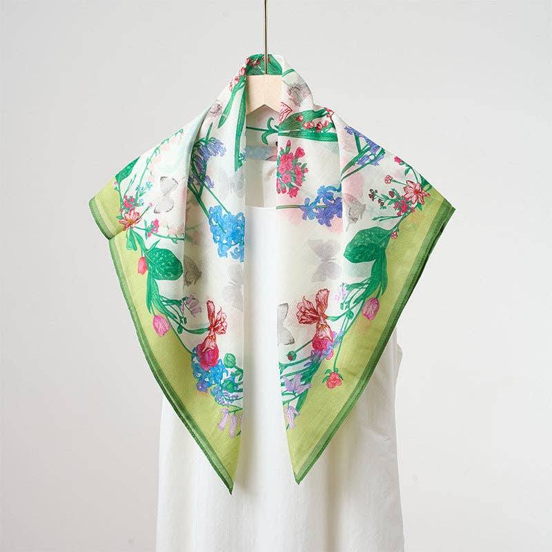 Marayn - Vendita all'ingrosso Sciarpa - Donna - Sciarpa in Misto Seta Leggera Primavera Estate Versatile0