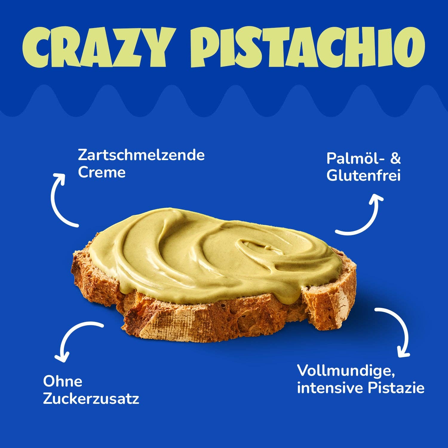 ahead - Wholesale Nut Butter - Crazy Pistachio - No Added Sugar Spread 6x200g3