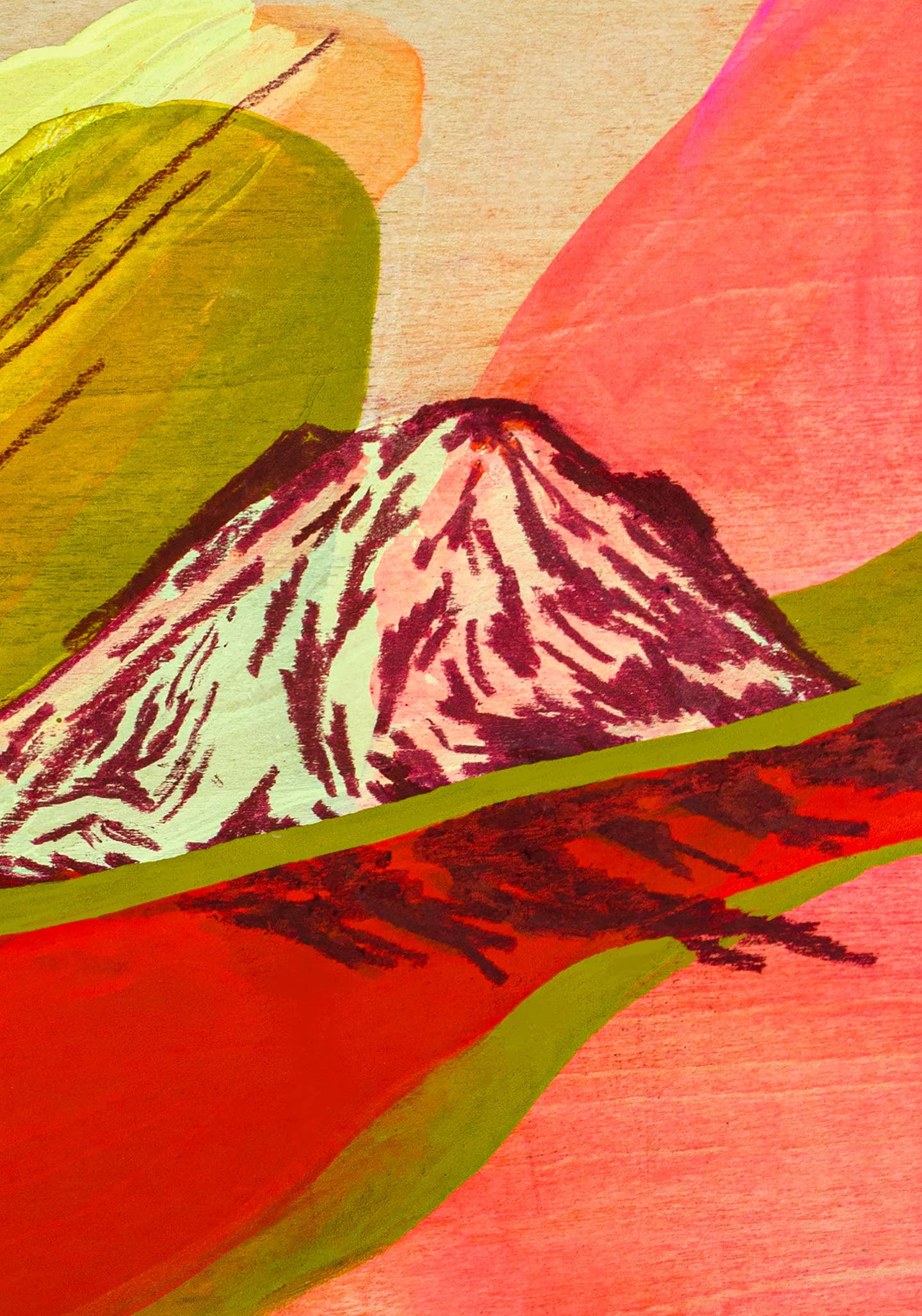 Juliann Choe - Wholesale Art Print - Mount Saint Helen and the Blushing Sun Art Print1