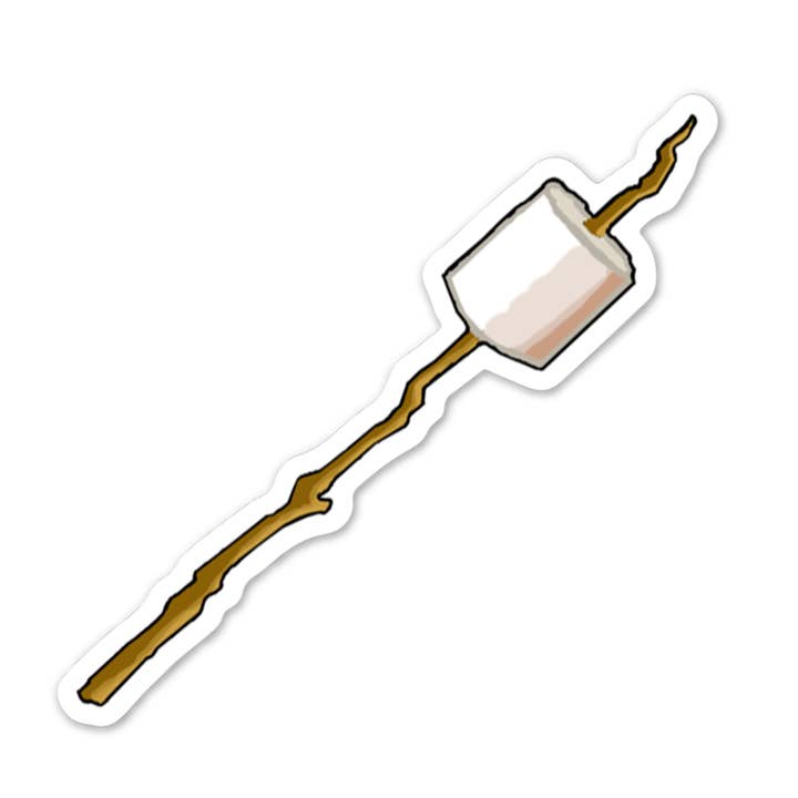 S'more Stick Sticker for wholesale by Corvidae drawings & designs