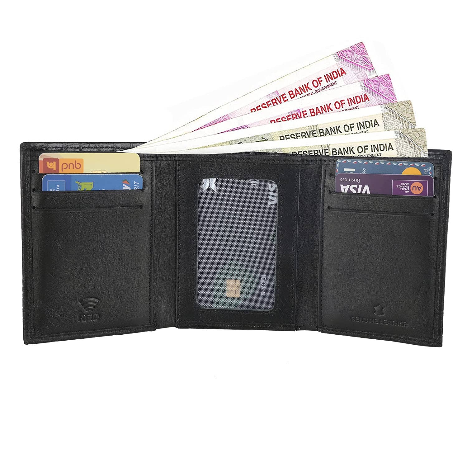 AK INTERNATIONAL - Wholesale Wallet - Men's - Willart Mens Rfid Trifold Wallet | Leather Wallets for Men | Rfid Blocking | Genuine Leather3