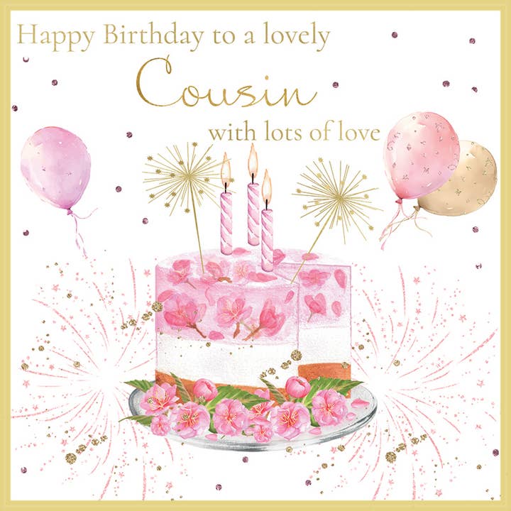 Rush Design Ltd – wholesale Birthday card – Wishes & Dreams - Cousin Birthday
