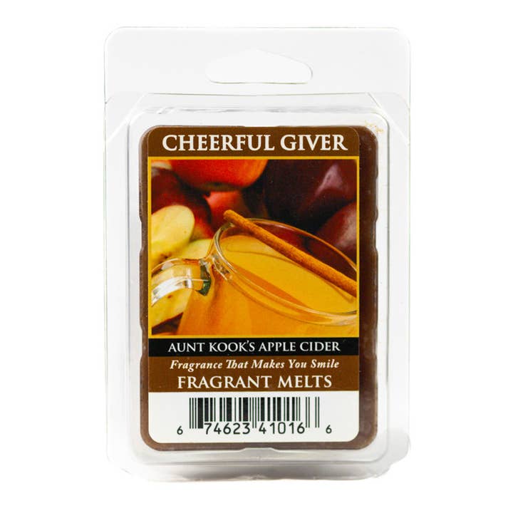 A Cheerful Giver - Wholesale Wax melt - Melts (8/box) - Aunt Kook's Apple Cider