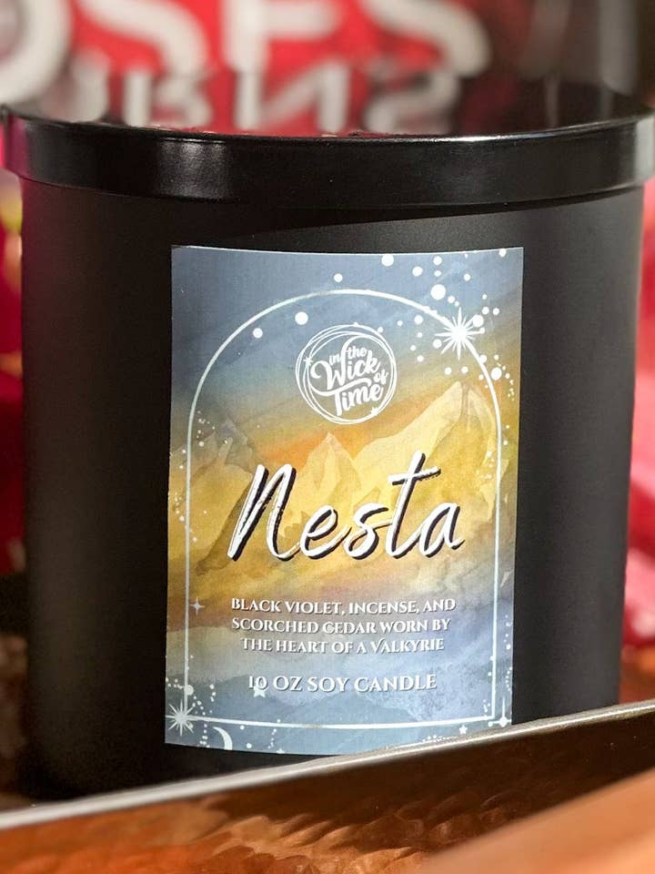 Nesta Candle 10 oz for wholesale by In the Wick of Time