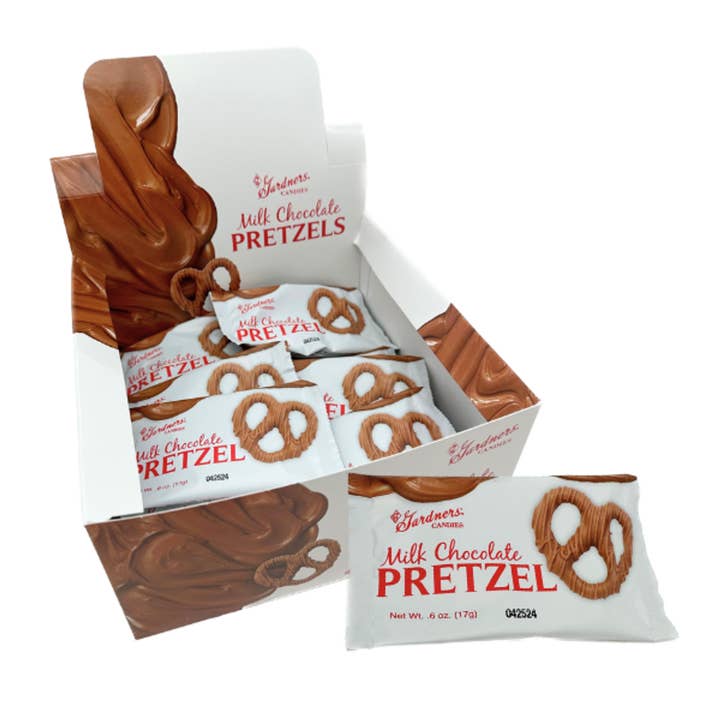 Gardners Chocolate Covered Pretzels 0.6oz - 48ct for wholesale by I Got Your Candy