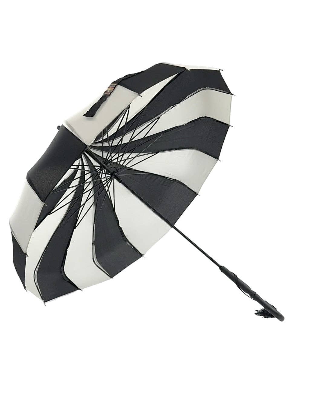 Soake - Wholesale Umbrella - Women's - Boutique CLASSIC Pagoda Umbrella Black and Cream6