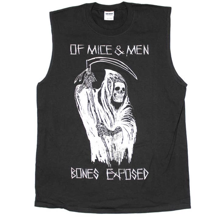 Of Mice & Men Bones Exposed Sleeveless Muscle Tee Mens Tank for wholesale by Rockabilia