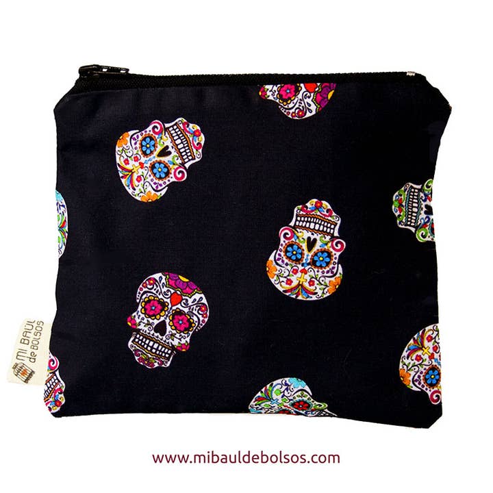Portemonnee „Mexican Skulls” voor wholesale door Mi Baúl de Bolsos