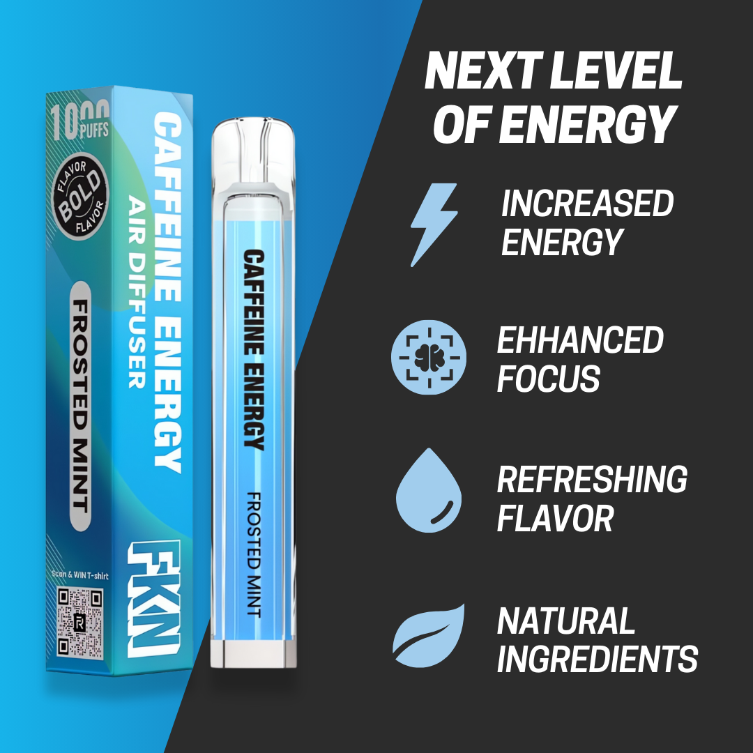 FKN Rich - Wholesale Oral Supplement/Vitamin - FKNRICH Caffeine Diffuser – Cool Mint – 1000 Puffs6