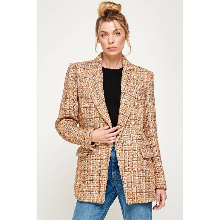 Blazer en tweed pour la vente par LUXYUSA