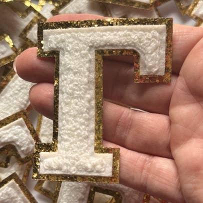 Greek Gamma Alphabet Patch for wholesale by Aloe and Milk Boutique
