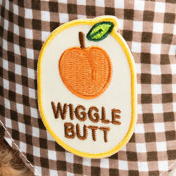 Scout's Honour Pty Ltd - Wholesale Pet Bandana - Dog - Wiggle Butt iron-on patch for dogs and cats0