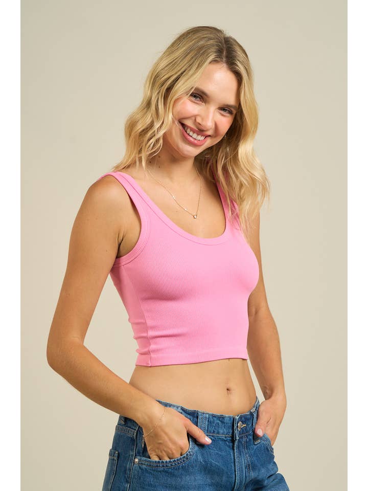 ANWND - Wholesale Tank top – Women′s - 52047 - Ribbed Scoop Neck Crop Tank18