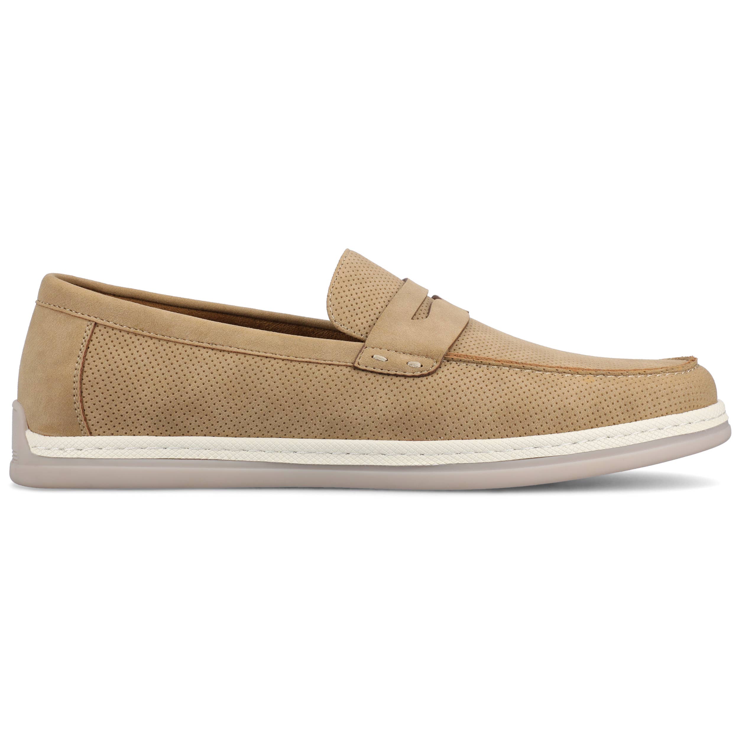 VANCE - Wholesale Loafers - Men's - Vance Brantley Casual Slip-on Perforated Penny Loafer5