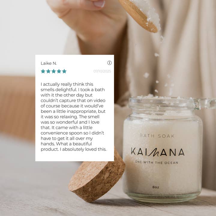 Kaimana - Wholesale Bath Salts - Aloha Bath Soak – Hawaiian Sea Salt, Plumeria & Magnesium5
