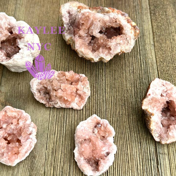 KayleeNYC - Wholesale Spiritual Stone/Crystal - 1 lb Natural Pink Amethyst Geode Crystal Raw4