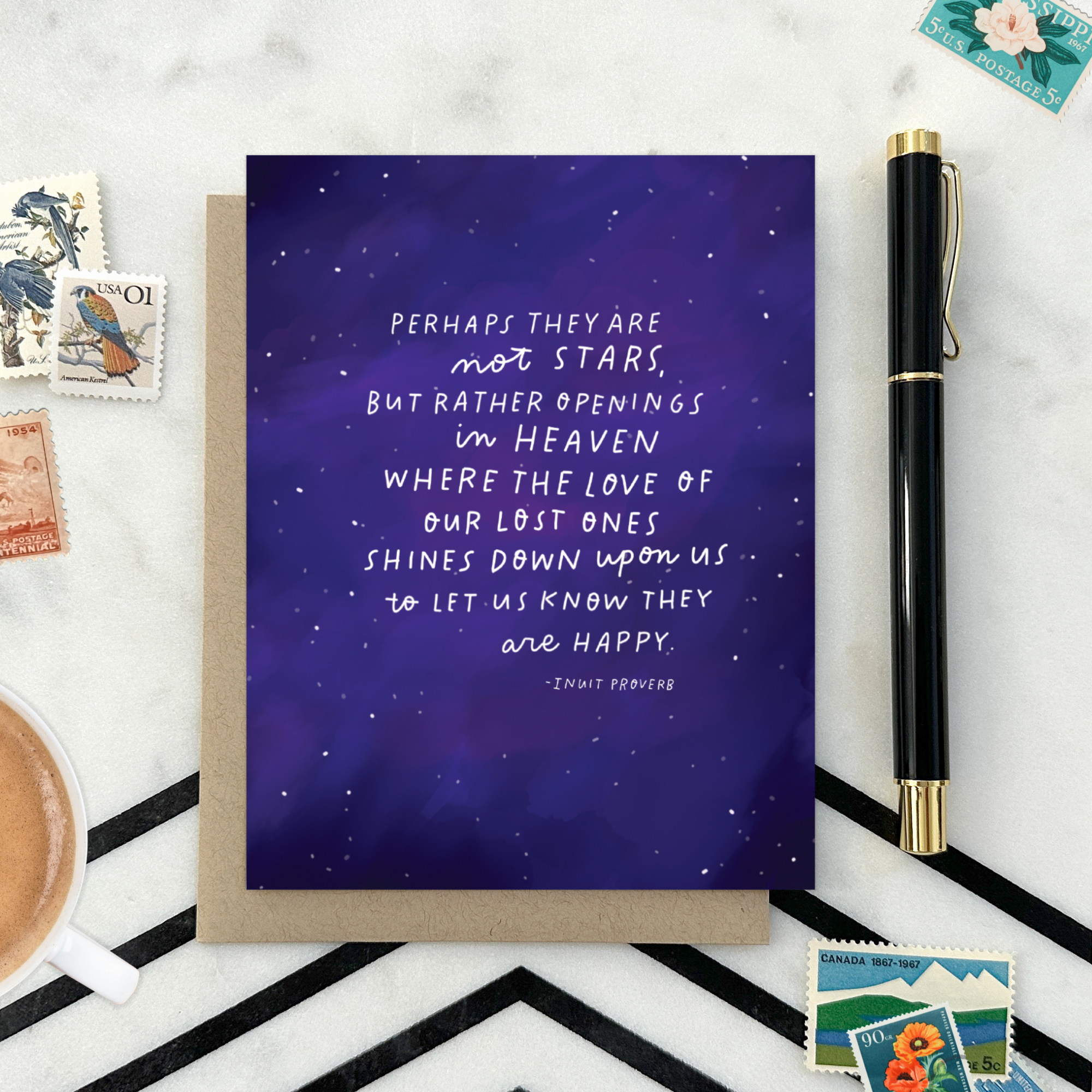 Barone and Co. - Vente Carte de condoléances - Carte de sympathie avec proverbe inuit1