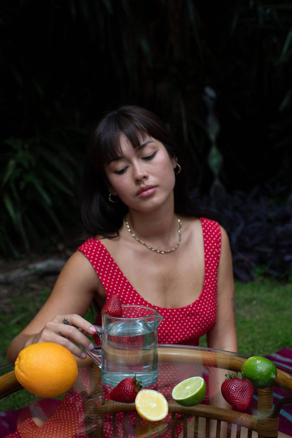 Voyage - Wholesale Carafe - Moroccan Crystal Blue Half Carafe3