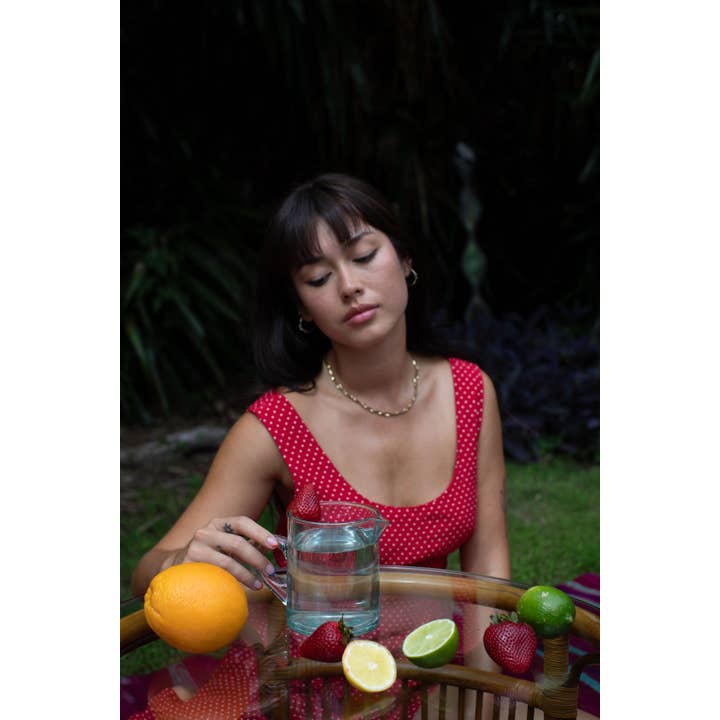 Voyage - Wholesale Carafe - Moroccan Crystal Blue Half Carafe3