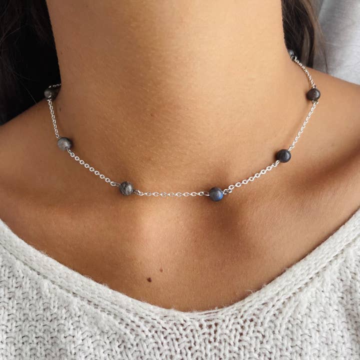 Anthéa Labradoriet Ketting voor wholesale door MyMagicStones