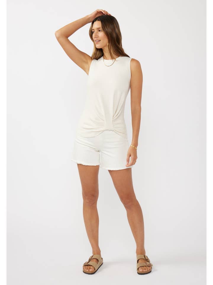 Lovestitch - Wholesale Tank Top - Women's - Ribbed Knot Front Sweater Tank 5