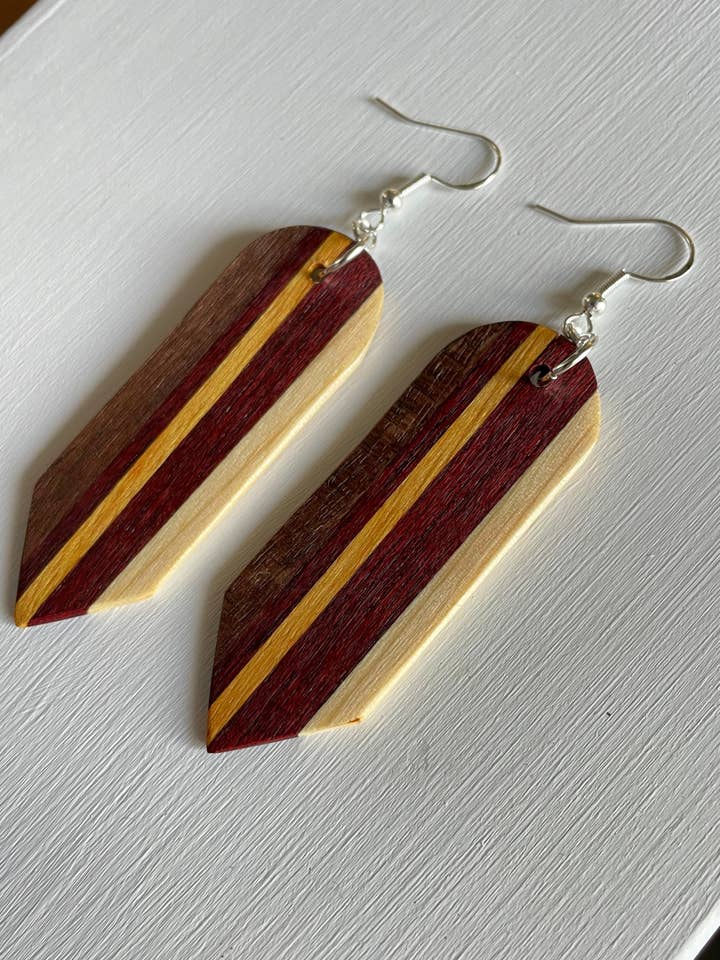 Brincos de madeira por atacado de Mills5 Designs